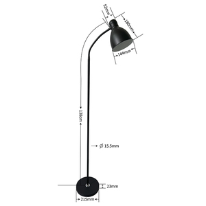 Classic Art Design Indoor <strong>Tall</strong> Floor <strong>Lamp</strong> with Simple Style Standard Iron Gooseneck Office Home Lighting <strong>Stand</strong> with Corner <strong>Stand</strong> - Product Image 3