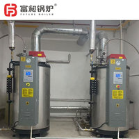 Chaudière à vapeur à gaz à circulation naturelle verticale automatique basse pression efficace avec acier inoxydable pour la maison et le restaurant