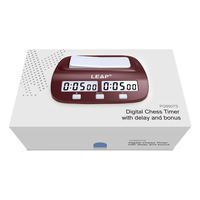 Horloge d'échecs de tournoi Tianfu Brand PQ9907S ABS avec fonctions de pause/bonus/délai