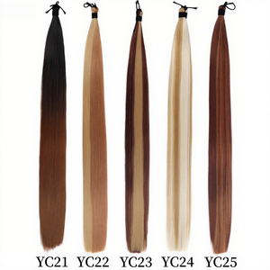 Estensioni di <span class=keywords><strong>Capelli</strong></span> Umani Lisci Multicolore con Punta a U, Trama Singola Remy, Non Lavorati, di Lusso, all'Ingrosso, per <span class=keywords><strong>Allungamento</strong></span> - Product Image 5