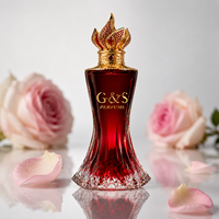 Flacon de parfum de luxe en verre transparent, design élégant, 50 ml, 100 ml, flacon vide avec vaporisateur, bouchon diffuseur estampé