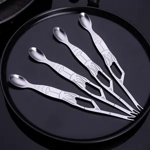 Seafood Tool Multifunction Lobster Crackers Picks Stainless Steel Seafood Crackers Crab Forks Crab Pliers