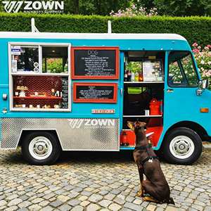 Lightweight Electric Food Vending Van Custom Layout Mobile Kitchen Cart for Coffee Bubble <b>Tea</b> Ice Cream Street Vendor Use - Product Image 1