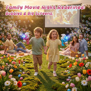 Pistola <span class=keywords><strong>de</strong></span> Burbujas <span class=keywords><strong>de</strong></span> Juguete <span class=keywords><strong>de</strong></span> Verano para Niños con Luz LED y Recargable, Pistola <span class=keywords><strong>de</strong></span> Burbujas Automática <span class=keywords><strong>de</strong></span> 16 Agujeros para Niños - Product Image 5