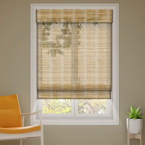 Deyi – fil de bois tissés, sans fil, herbe naturelle, bambou, jute, ramie, stores romains intelligents motorisés - Product Image 2