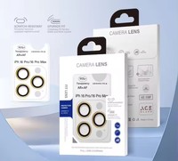 Protection d'objectif photo octogonale en verre trempé pour iPhone 17, 14, 16 Pro Max, Air 15, 13 Pro