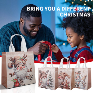 Bolsa de Regalo con Temática Navideña al por Mayor, Bolsas Reutilizables de Tela no Tejida Engrosada, Adecuadas para Empacar Regalos de Navidad - Product Image 6