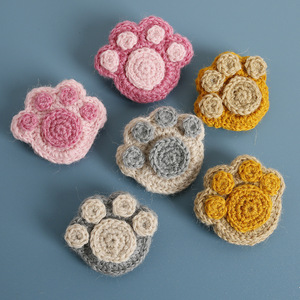 Broche en coton tricotée à la main au crochet, motif Art Déco, nature morte, décoration d'intérieur exquise, anniversaire, formes irrégulières - Product Image 4
