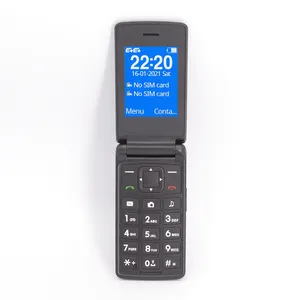 도매 듀얼 스크린 4G 플립 노인 휴대 전화 큰 버튼 큰 글꼴 기능 전화