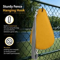 Sac de raquette de padel OEM ODM, housse de protection pour raquette de pickleball avec poche zippée, sac à bandoulière pour une seule raquette