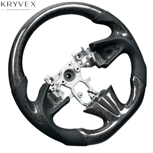 Volant <span class=keywords><strong>sport</strong></span> à 3 branches en cuir perforé couleur personnalisée Kryvex pour <span class=keywords><strong>Infiniti</strong></span> Q50/Q50L/2014-2017/Q60/<span class=keywords><strong>Q30</strong></span>/QX30 - Product Image 2