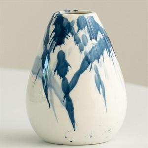 Hand Painted Ink Splash Creative <b>Small</b> Size Ceramic <b>Vase</b> for Living Room Desktop Dried Fresh Flower Display Decoration - Product Image 6
