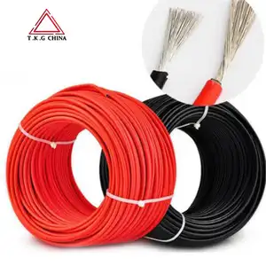 PVC insulated copper wire electric wire pv solar cable 6mm 4mm