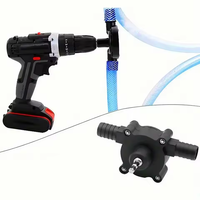 Mini-pompes de transfert de liquide auto-amorçantes portables pour perceuse électrique, idéales pour la maison, le jardin et l'extérieur, pour le transfert de diesel, d'huile, de fluides et d'eau