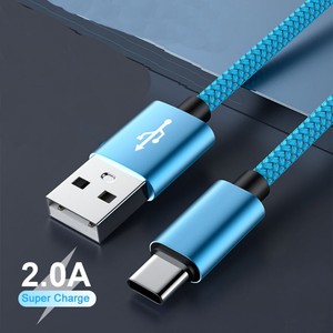 快速充电尼龙编织 <span class=keywords><strong>USB</strong></span> A 转 Type C 数据传输线纯铜电源线适用于三星小米安卓 - Product Image 6