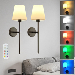 Hot Sale Nordic <strong>LED</strong> Iron <strong>Wall</strong> <strong>Light</strong> Touch Control <strong>Dimmable</strong> High CRI 90 2700K Soft Warm White 2-Year Warranty Living Room Bedroom - Product Image 2