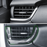 Accessoires de décoration intérieure de voiture : Cache de protection pour grille de ventilation latérale avant pour TOYOTA Fortuner 2016+