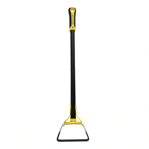 Azada de estribo de 46.06 pulgadas con hoja de acero al carbono y mango de plástico con diseño de bucle para desmalezar y aflojar la tierra, herramienta de jardín - Product Image 1