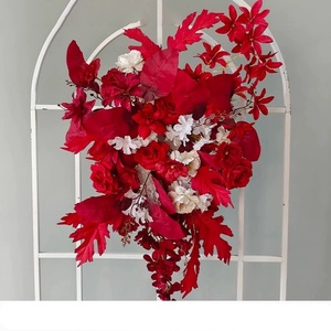 Flores Artificiales de Loto Rojo de Alta Calidad para Interiores, Decoración Realista para Pascua, Navidad y Regreso a Clases - Plástico - Product Image 5