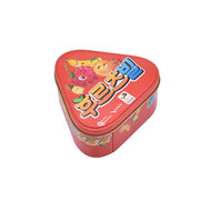 Cadeau pour enfants Thé Café Cookie Chocolat Forme Triangle Emballage Boîte en métal