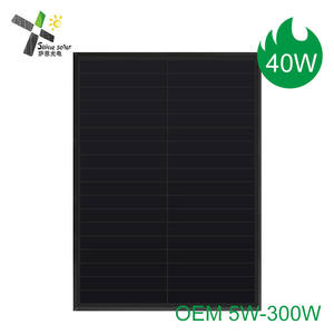 Pabrik langsung semua hitam n-tipe BC Panel surya Pv 30W 40W 60W 100W 150W dengan HPBC Panel surya kaca - Product Image 2
