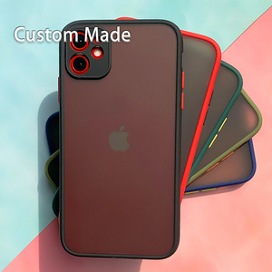 Étui <span class=keywords><strong>de</strong></span> Protection transparent mat pour Iphone 14, boîtier hybride rigide en Tpu souple pour caméra, couleurs contrastantes - Product Image 3