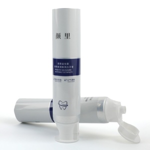 Custom Logo Printed 150ML Cosmetics Plastic Hose Container Factory Made <b>Toothpaste</b> Tube with Pump Cap for Cosmetics Packaging - Product Image 3