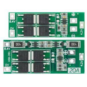 Placa de Protección para Baterías de Litio 18650 de 7.4V/8.4V, 2 Cadenas, con Balanceo de Corriente de 20A - Product Image 1