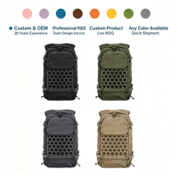 Grand sac d'assaut de 3 jours Sac à dos Molle Bugout Sac à dos Sacs à dos Sac à dos tactique noir