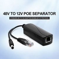 Hengxin Plastic Mini Divisor POE de 10/100Mbps RJ45 DC 48V a 12V 15.4W para Switches de Red en Stock