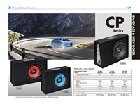 Nouveau modèle de mise à niveau sonore de voiture CP-1201 Woofer de 12 pouces boîtier de Subwoofer sous le siège mince avec amplificateur boîtier de Subwoofer de voiture