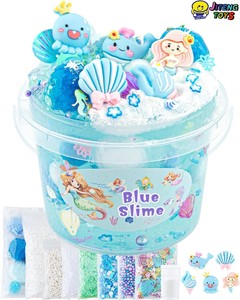 JITENG Wholesale Glossy Non Sticky Stretchy Soft <b>Slime</b> <b>Toys</b> Birthday Colorful Clear Crystal Jelly Cube Clear <b>Slime</b> , Crunchy - Product Image 2