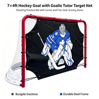 But de hockey, filet de hockey pour les jeunes, entraînement en salle et en extérieur, but de hockey sur glace portable