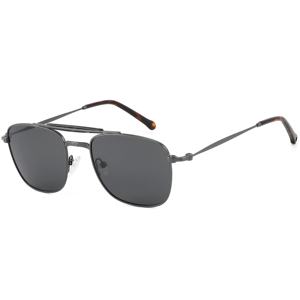 Gafas de sol Pilot rectangulares con montura completa, lentes negras, protección UV400, unisex, para actividades al aire libre para adultos - Product Image 1