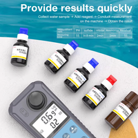 AE86063 Turbidimètre portable, détecteur de qualité de l'eau, analyseur d'eau de piscine et d'eau du robinet, PH, azote ammoniacal, chlore résiduel