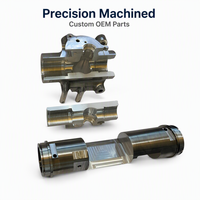 Custom CNC Machined Aluminum Parts Anodized Surface Treatment for Industrial Equipment OEM Components Wholesale Supply