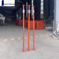 Poteau de support d'échafaudage réglable en acier Haohong, nouveau type, avec bande de coulage et revêtement plastique par pulvérisation, Chine