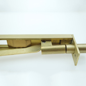 Échantillon d'insert dissimulé en cuivre B005, en forme de F pour portes et fenêtres, or mat, style rétro 32 pouces - Product Image 3