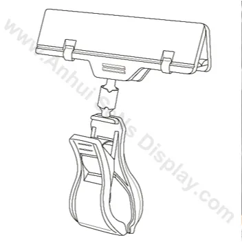 Manufacture plastic pop clip label sign holder for supermarket