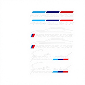 Juego de pegatinas de vinilo de 8MIL para coche, calcomanías reutilizables con logotipo de rendimiento para carrocería, pegatinas adhesivas para las series E y F - Product Image 4