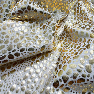 Vente directe d'usine, tissu de costume de scène de type fleur bronzée à effet peau de serpent, non fissurant, pour vêtements de fête érotiques - Product Image 3