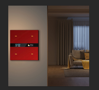 Interruptor Inteligente Anjielo de 4 Vías, ABS, PC, Compuesto, con Sensor de Movimiento por Radar, Compatible con Zigbee, Conexión Inalámbrica Fácil