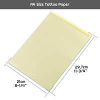 Papel de Transferencia Térmica Desechable para Tatuajes, Tamaño A4, Hojas para Copiadora de Plantillas, Suministro Esencial para Maquillaje Permanente