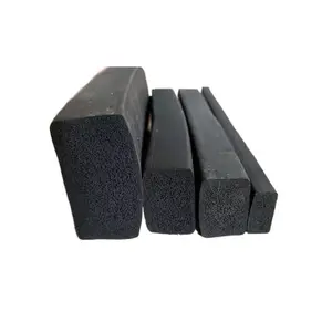 EPDM foamed rubber board sheet anti-collision rubber square bar rubber seal strip