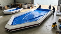Dock gonflable pliable et écologique pour bateaux et surf, en PVC robuste pour l'élimination des algues du coque et la réparation de bateaux