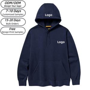 OEM Custom Print Logo Streetwear <b>Men</b> Sweatshirts French Terry Cotton Blank Oversized Plain <b>Pullover</b> Hoodies Wholesale 8088 - Product Image 1
