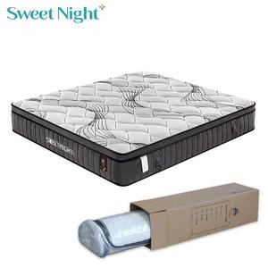 Colchones Queen King Size para Hotel, Ortopédicos, de Espuma Viscoelástica con Gel, Látex Comprimido, 5 Zonas, con Resortes Encapsulados - Product Image 1