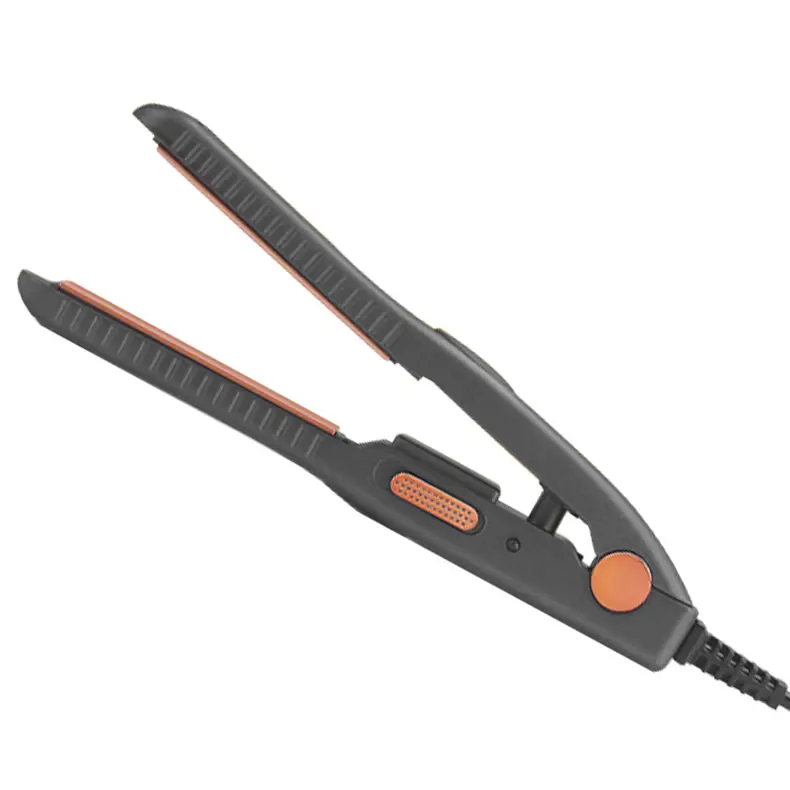 ENZO 2 in 1 Mini Bangs Beard Hair Straightener Ceramic Plate Beauty Heating Curler Professional Hair Styling Tool