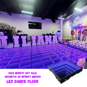 พื้นเต้นรำ LED แบบอินเทอร์แอคทีฟรุ่นล่าสุด แบบใส 3x3 ไม่มีพื้นหลัง สำหรับห้องสี่เหลี่ยมจัตุรัสดูไบ - Product Image 1