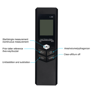 בין שתי המדינות לייזר מטר 40M/<span class=keywords><strong>60M</strong></span>/80M לייזר מד טווח מרחק מטר - Product Image 4